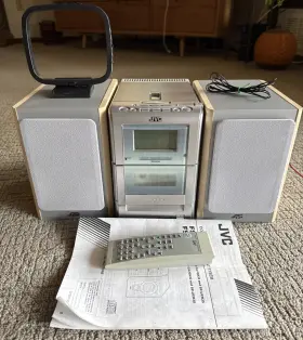 Fs-h30 Jvc Compact Component System W Remote Manual Antennas Read Description