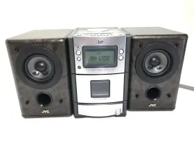 Fs-t100tn Jvc Fs-t100 Small Executive Component Shelf Desk Boombox Cd Tape Player Fm Radio