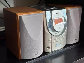 Fs-v5 Jvc Fs Series Component System With Bookshelf Speakers Cd Cassette Player #2