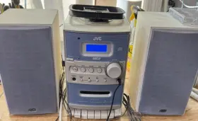 Ca-fsg2 Jvc Fsg2 Compact Component System Cd Player Cassette Deck Am/fm Pair Speakers