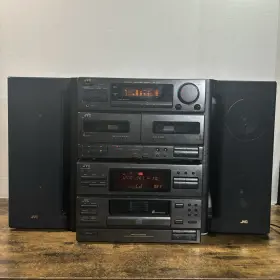 Mx-77m Jvc Vintage 1992 Home Stereo System Complete W Speakers - Powers On Notes #2