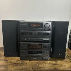 Mx-77m Jvc Vintage 1992 Home Stereo System Complete W Speakers - Powers On Notes #3