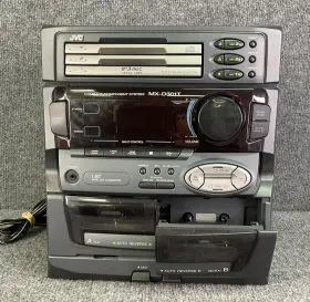 Mx-d30it Jvc Am/fm Dual Cassette Tape 3 Disc Cd Changer Stereo Receiver In Black