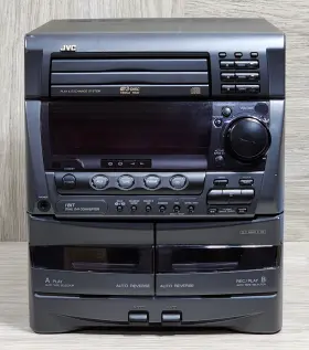 Mx-d4t Jvc Compact Component System 3 Cd Changer - For Parts Or Repair Read