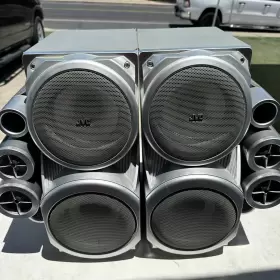 Sp-hxd77 Jvc Twin Giga Tube Stereo Speaker System Right Read