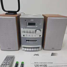 Ux-h100 Jvc Am/fm Cd Cassette Stereo System With Remote Works Great #2