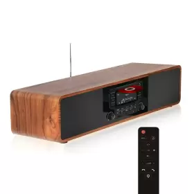 Keiid 404600943127 Cd Player For Home With Bluetooth Stereo System Wooden Desktop Speakers Fm Ra