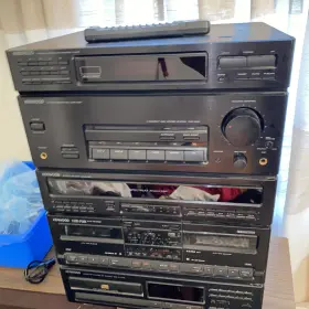Rxd-24m Kenwood Compact Stereo Shelf Unit Cassette Cd Amplifier Tuner Remote