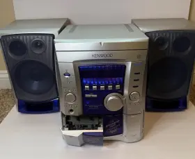 Rxd-a53 Kenwood Cd Stereo System With Speakers No Remote Tested Working