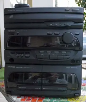 Rxd-c3 Kenwood Combo Stereo System Tuner Double Cassette Cd Changer Remote Used