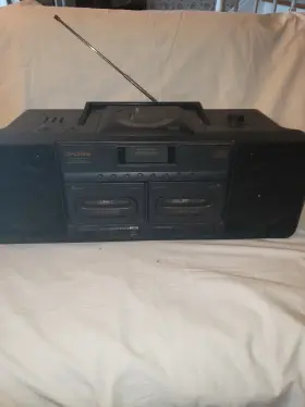 Pc42 Koss 1994 Boom Box Stereo System Double Cassette Player Cd Parts