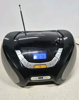 Cp446 Lauson Portable Stereo Cd/mp3 Radio Player With Usb Port Aux