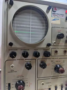 To-50 Lectrotech Vintage Model Oscilloscope Made In Usa See Photos #2