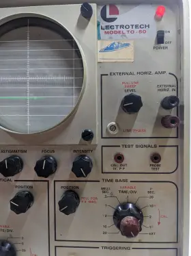 To-50 Lectrotech Vintage Model Oscilloscope Made In Usa See Photos #3