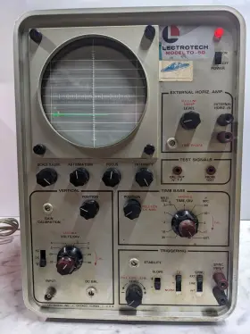 To-50 Lectrotech Vintage Model Oscilloscope Made In Usa See Photos