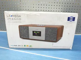 Msy3 Lemega All In One Music System Walnut/silver