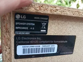 Cms4350f Lg Cms4530f Speakers Set Of Two 4 Ohm #2