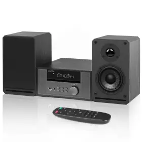 B0cdbnjf3c Lonpoo 100w Hi-fi Cd Stereo Shelf System With Bluetooth 5.3 Fm Usb Aux Headphone Rem