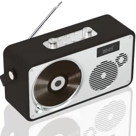 Lp-103 Lonpoo Micro Cd Stereo System 10w Retro Leather Bluetooth Speaker Visual Play