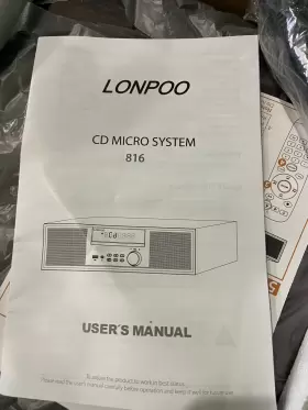 Lp-816-us Lonpoo Nostalgic Home Stereo System Vintage Micro Component 40w Rms Cd Player Wireless #3