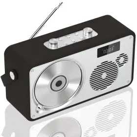 Lonpoo Uk-103 Home Cd Player Portable Premium Hifi Stereo System Retro Leather Bluet