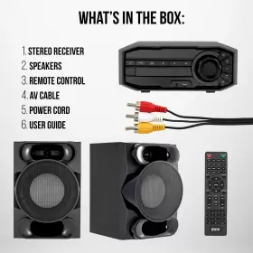 Lyj1911 Lyxjam Bluetooth Stereo System For Home With Cd Player Mp3 Usb Bass And Remote #2