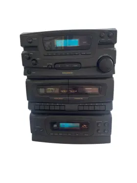 29mx Magnavox Stereo System With Dual Cassette Deck 3-disc Cd Changer And Digital Tuner