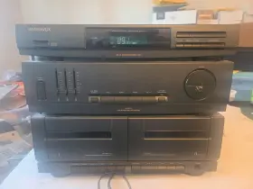 As400 Magnavox Stereo Turntable Receiver And Dual Cassette Player-tested No Speak