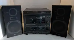 Fcd195 Magnavox Vintage Bk02 Stereo System With Speakers Read