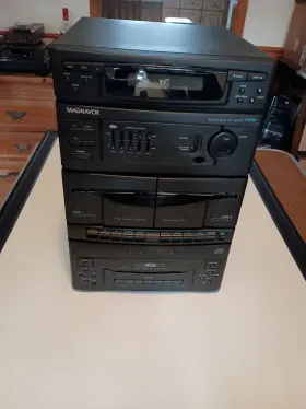 Fw36 Magnavox Stereo Mini Hi-fi System Fw36/37 Tape Cassette Radio For Parts No Cord