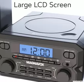 Mm435m-bk Magnavox 3-piece Compact Cd Shelf System With Digital Fm Stereo Radio #3