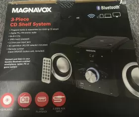 Mm442 Magnavox Cd Shelf System - Black #3