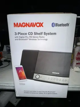 Mm444-bt Magnavox 3-piece Cd Shelf System With Digital Ppl Fm Stereo Radio And Bluetooth #3