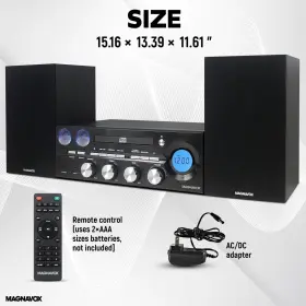 Mm451 Magnavox 3-piece Tray Cd Shelf System With Digital Pll Fm Stereo Radio #3