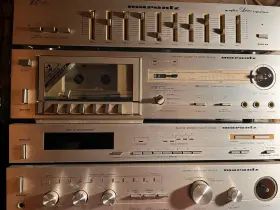 Pd-45 Marantz Vintage Receiver Dual Cassette Deck Equalizer Synthesizer. Tested