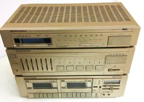 Yu010086 Marantz Stereo System Tda-50 Am/fm Tuner Amplifier Equalizer Dual Cassette Deck