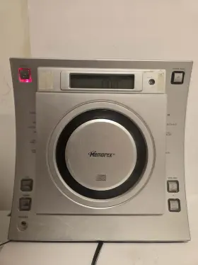 Memorex Mw5437 Compact Shelf Stereo Am/fm Cd Player Silver Headphone Jack
