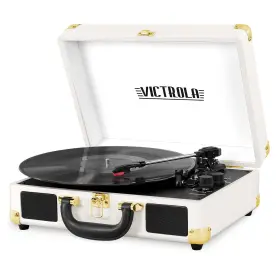Vsc-550bt-wht No Bluetooth Suitcase Record Player With 3-speed Turntable