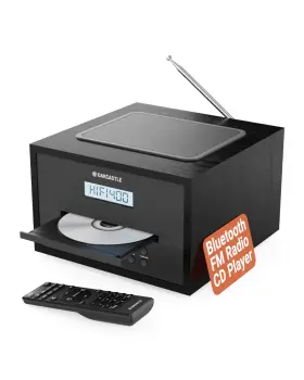 1000002973 Oakcastle Home Stereo System With Cd Player Bluetooth And Radio 40w Fm Solid Woo