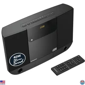 B0cx5dgldr Oakcastle Compact Home Stereo System Bluetooth Cd Player Fm Radio Remote 2.0 Sound