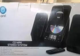 100008722 Onn Cd Mini Stereo System Radio Aux Bluetooth With Remote. New Other #2
