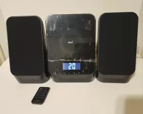 Ond19aaa12 Onn Black Cd Mini Stereo System Works With Speakers Remote Manual Ogbox #2