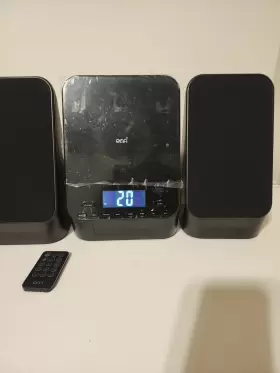 Ond19aaa12 Onn Black Cd Mini Stereo System Works With Speakers Remote Manual Ogbox #3