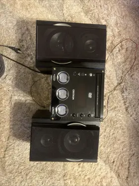 Dms2152 Oritron Vintage Dvd Micro System Home Stereo Entertainment Radio Speakers #2