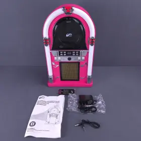 P17-j95bfcl Pacific Product Group Cd Player Jukebox Speaker System Retro Fm Radio Bluetooth Aux Color Lights New