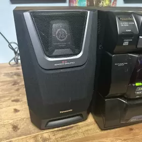 Ak20 Panasonic Sa Stereo System 5 Cd Changer Cassette Record/play With Speakers #3