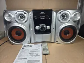 Sa-ak343 Panasonic -ak343 Bundle / Lot Stereo 5 Cd Mp3 Dual Tape Deck Tested/works Good