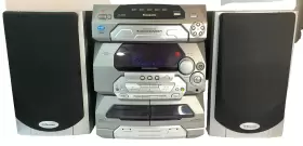 Sa-ak17 Panasonic Vintige Shelf Stereo System 5 Disc Dual Cassette Am/fm Aux