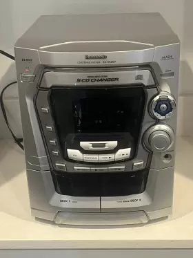 Sa-ak200 Panasonic Cd Stereo System 5 Changer Multi Stage Noise Shaping