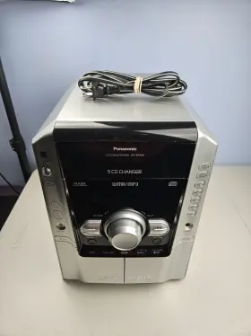 Sa-ak240 Panasonic 5 Cd Changer Dual Cassette Deck Stereo Receiver Tested Works